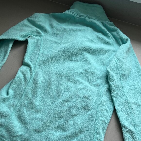 The North Face Women's 100 Glacier Quarter-Zip Fleece Top, Algae Blue, Size S/P - Picture 7 of 8